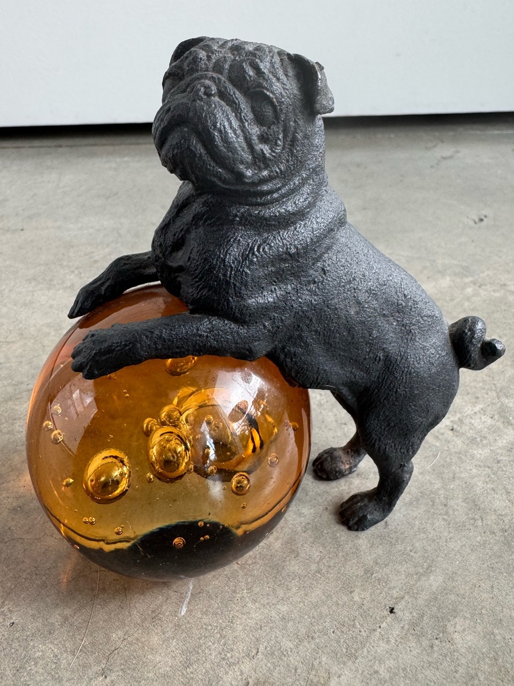 Bronze Pug Bookend / Paperweight